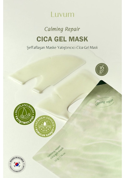 Luvum Şeffaflaşan Kore Eriyen Maske Cica Yatıştırıcı Calming Repair Cica Gel Mask 16 ML