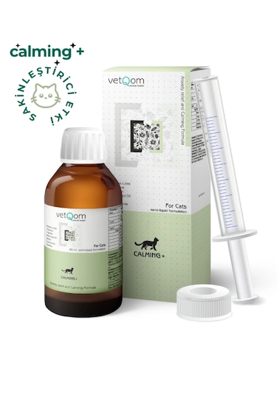 Vetq0m Kedi Calming+ Stres Ve Kaygı Giderici Sakinleştirici Likit 60 Ml