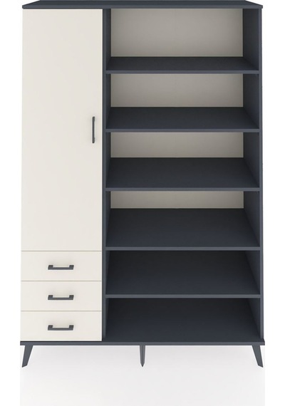 Hyperion Dolap 9 Raflı 3 Çekmeceli 3 Kapaklı 132x44x195 Antrasit-aytaşı/aytaşı Aytası/aytası Hyperion Dolap 9 Raflı 3 Çekmeceli 3 Kapaklı 132x44x195 Antrasit-aytaşı/aytaşı Aytası/aytası