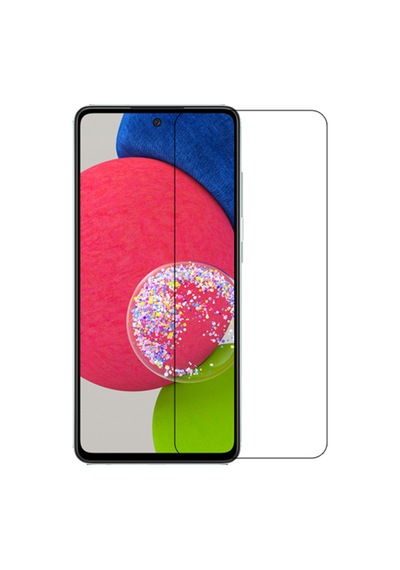 Samsung Uyumlu Galaxy A52 Arka Kapak Silikon Kılıf + Temperli Cam Ekran Koruyucu
