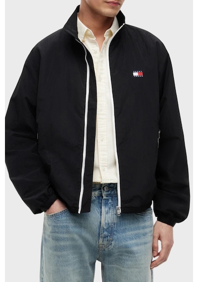 Tommy Jeans Logolu Regular Fit Dik Yaka Mont Erkek Mont Dm0dm23229 Bds Siyah