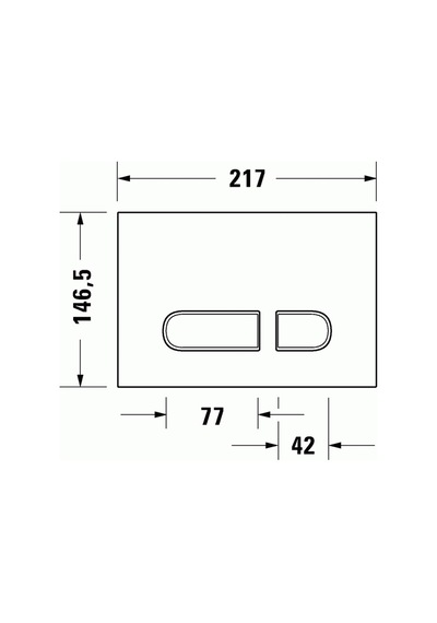 Duravit A1 Kumanda Paneli, Mat Siyah, Wd5001031000 Gri