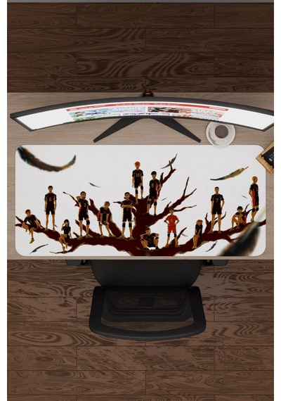 Haikyuu Anime V5 - 90x40 Xxl Gaming Kauçuk Kaymaz Taban Mouse Pad Fare Altlığı