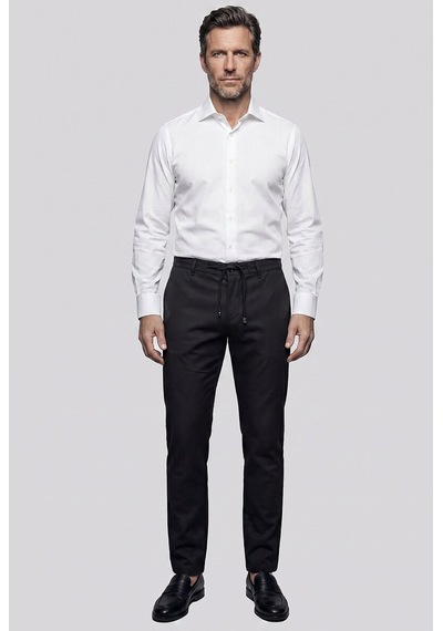 Bisse Beyaz Regular Fit Pamuk Cepsiz Klasik Uzun Yaka Gömlek Gmkls252191 D01