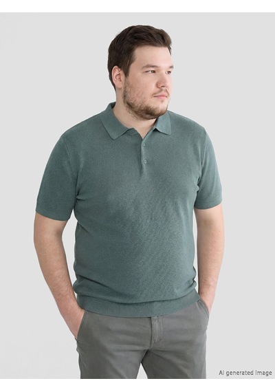 Lcwaıkıkı Classic Yeşil Polo Yaka Erkek Triko Tişört