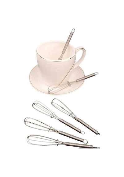 Tr 6'li Çırpıcı Şeklinde Çay Kaşığı Seti, Paslanmaz Çelik, Metalik, 12 Cm, Bulaşık Makinesinde Yıkanamaz Diğer