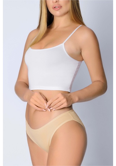Auw Kadın Pamuk Basic Slip Külot 2'li - Comfily Bej