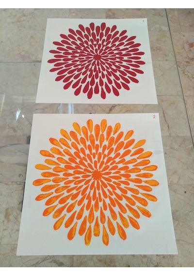 Readyroll Floral Kendinden Yapışkanlı Dekoratif Duvar Süsü N11.265