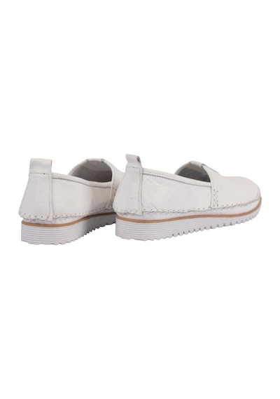 Napa Shoes Nefes Alan Hakiki Deri Rahat Taban Kadın Casual Ayakkabı Napa-108 Beyaz