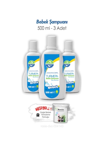 Turmepa Bebek Şampuanı 500 Ml 3 Adet Ve Rosıe