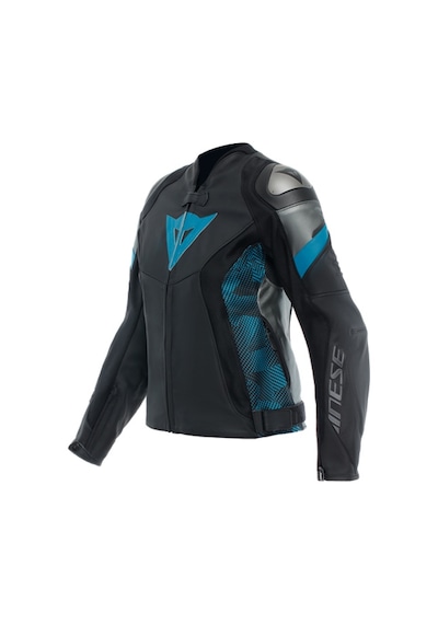 Dainese Daınese Ceket Deri/avro 5 Leather Jacket Wmn Blk Teal Ant