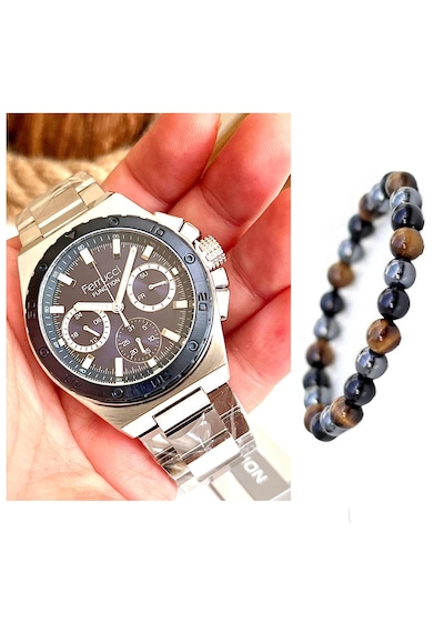 Ferrucci Fc70824 Spor Model Fonksiyonlu Erkek Kol Saati+bileklik