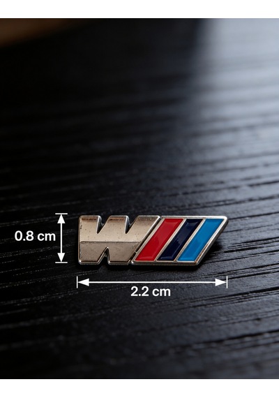 Bmw M Power Logosu Telefon Sticker 3d Metal Tasarım, Arka Süs A300144