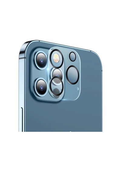 Ally Apple     Uyumlu iPhone 12 Pro 6.1 3d Full Tempered Glass Cam Kamera Koruyucu- 5775