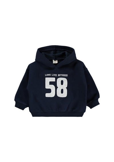 Civil Baby 58 Baskılı 6-18 Ay Sweatshirt - Lacivert