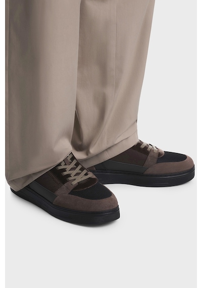 Emporio Armani Süet Detaylı Sneaker Ayakkabı Erkek Ayakkabı Em004836 Af23155 M6489 Kahve-siyah Emporio Armani Süet Detaylı Sneaker Ayakkabı Erkek Ayakkabı Em004836 Af23155 M6489 Kahve-siyah