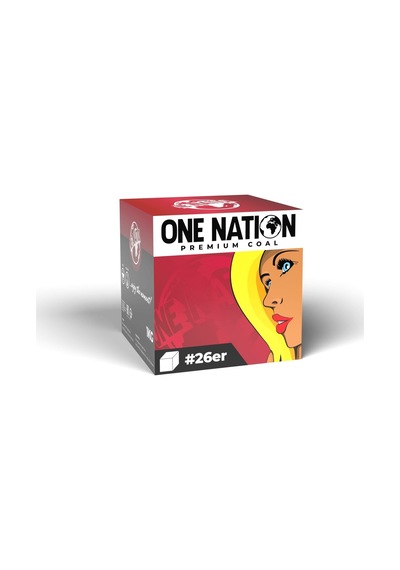 One Nation 26mm Nargile Kömürü 1 Kg