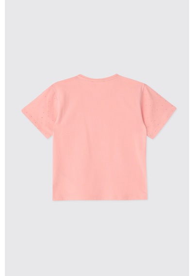 Panço Kız Bebek Somon Tişört 2611gb05058 Pembe