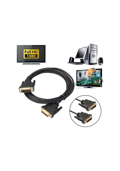 Dvı-D 24+1 gold kablo DVI 24+1 pinli görüntü kablosu 15m