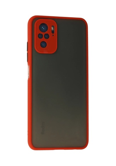 Xiaomi Redmi Note 10 Kılıf Montreal Silikon Kapak - Kırmızı 0.2M-Çok Renkli