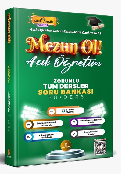 Mezun Ol Zorunlu Tüm Dersler Soru Bankası - Açık Öğretim Lisesi S