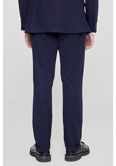 AC&Co / Altınyıldız Classics Erkek Lacı Slim Fit Dar Kesim Mono Yaka Beli Bağlamalı Kapak Cepli Esnek Takım Elbise Lacı
