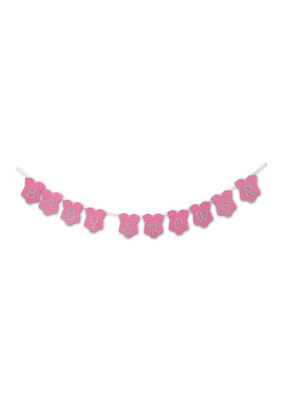 Baby Shower Simli Eva Uzar Yazı. 1.5 Mt - Pembe