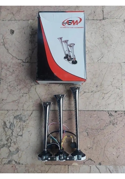 Aem Dali Dali 12 Volt Arap Korna Üçlü Havalı Korna