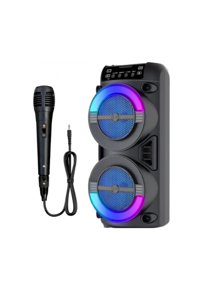 Taşınabilir Led Işıklı Bluetooth Hoparlör Usb Ve Tf Kart Destekli
