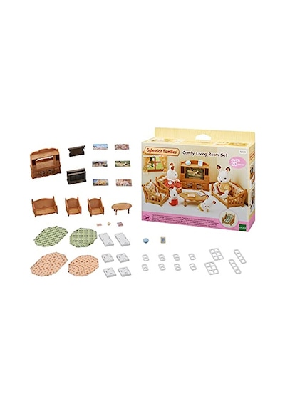 Sylvanian Families Oturma Oda Seti Abanoz - Beyaz Sylvanian Families Oturma Oda Seti Abanoz - Beyaz