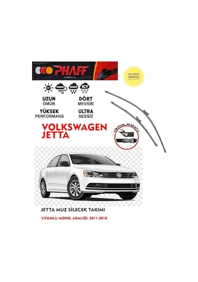 Volswagen Jetta 2015 Model Silecek Takımı 12 14 16 Motor Araca Özel Aparat