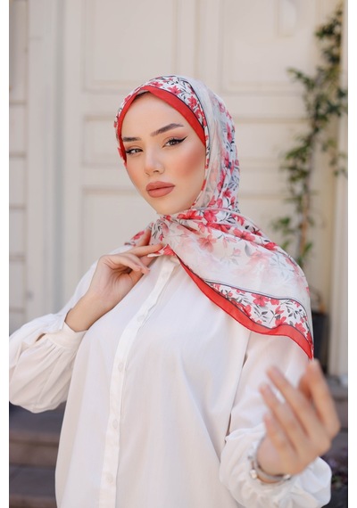 Mimiyum Lemon Flower Nayf İpek Şal Nar Çiçeği nar çiçeği