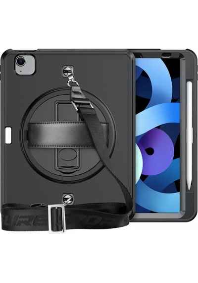 Newface Apple iPad Uyumlu  Pro 11 2020 Kılıf Strap-c Otterbox Tablet Kapak - Siyah