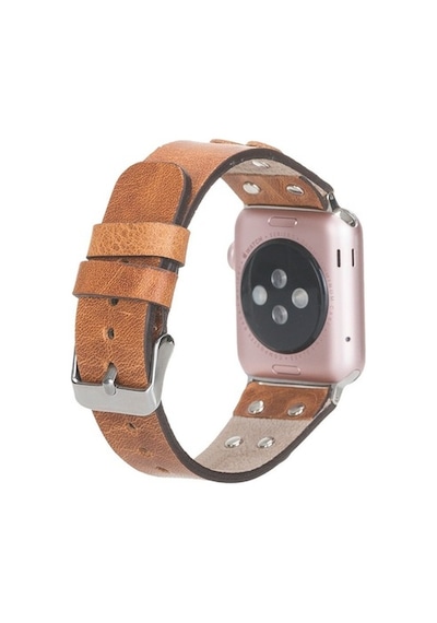 Bouletta Apple Watch Uyumlu Deri Kordon Cross 42-44-45Mm St V18 T