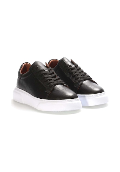 Fast Step Hakiki Deri Erkek Casual Ayakkabı 401ma777 Siyah
