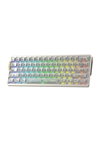 Aula Ag60 Pro Alüminyum Manyetik Klavye Hall Effect Aether Switch 8000hz Rgb Tkl Hot Swap Oyuncu Klavyesi Şeffaf