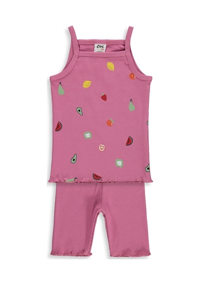 Civil Baby Meyveler Empirme Askılı 6-18 Ay Takım - Pembe