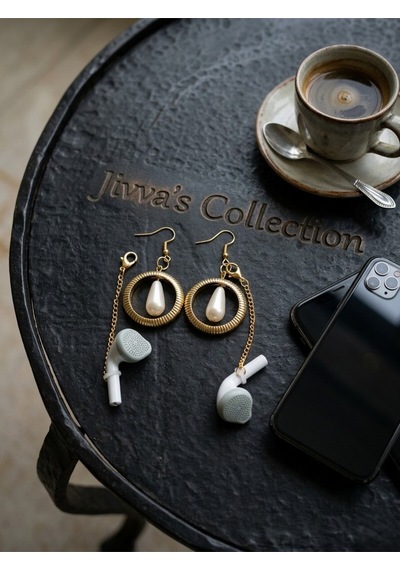 Küpe&kulaklık Tutucu Bir Arada. Çıkarılabilir Kulak Tutucu. Bluetooth Kulaklık Kayıp Önleyici. Altın