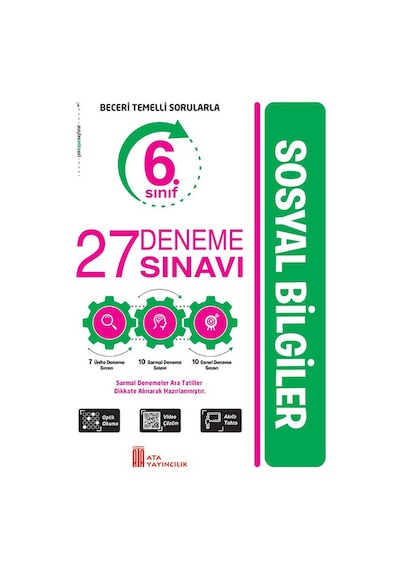 Ata 6.sınıf Ben Korkmam Sosyal Bilgiler + 27 Deneme Sınavı