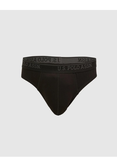 U.S. Polo Assn. Erkek Slip Don Siyah Gri İç Giyim 3 Lü Pamuk Çok Renkli