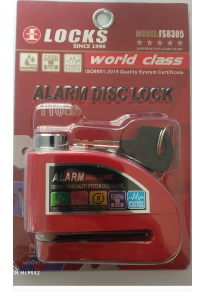 Motosiklet Disk Kilidi Alarmlı Çelik Gövde
