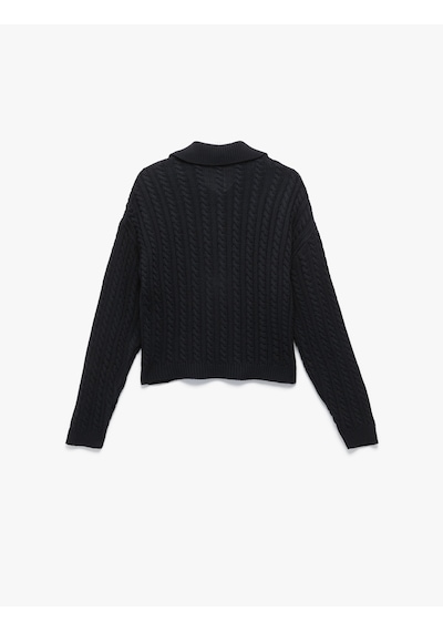 Koton Regular Fit Uzun Kollu Düğmeli Saç Örgü Polo Yaka Kazak Lacivert 6wak90072ht Lacivert Koton Regular Fit Uzun Kollu Düğmeli Saç Örgü Polo Yaka Kazak Lacivert 6wak90072ht Lacivert