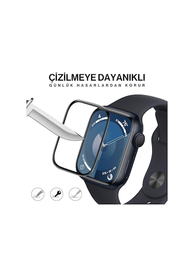 Apple Uyumlu  Watch 10. Nesil 42mm 3d Full Ekran Koruyucu