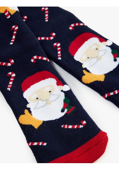 Koton Noel Baba Baskılı Soket Havlu Yılbaşı Çorabı Lacivert 7wak80410aa Koton Noel Baba Baskılı Soket Havlu Yılbaşı Çorabı Lacivert 7wak80410aa