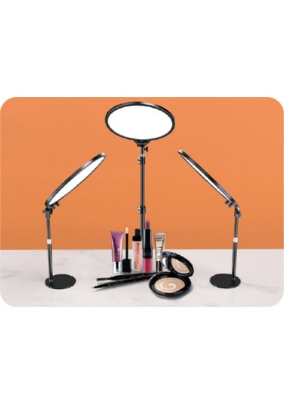 Freewolf 10 İnç Ring Light 3 Modlu Tripod Youtuber Tiktok Çekim Işıklı Telefon Tutucu Influencer