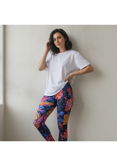 Bonbon Kadın Likralı Desenli Tayt Bb2589