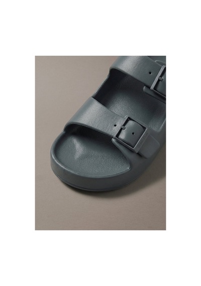 Calvin Klein Erkek Ergon Eva Double Bar Sandalet-16070 Mavi