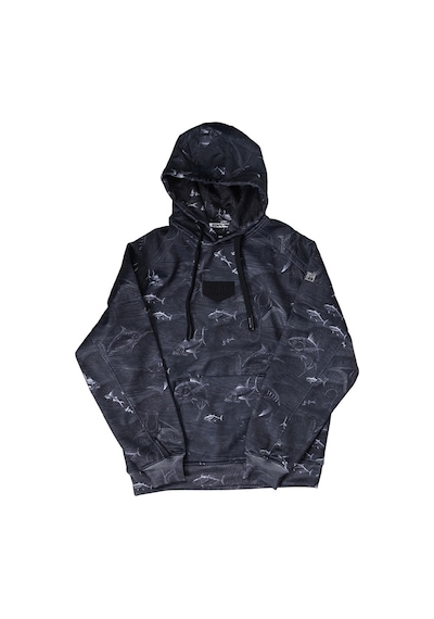 Stafu Pro Prime Kapüşonlu Frenzy Black Sweatshirt Kırmızı - Siyah