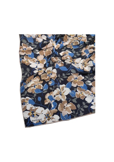 Mim Eşarp - Emproyal Proline Eşarp 90x90 Cm - Siyah - İndigo