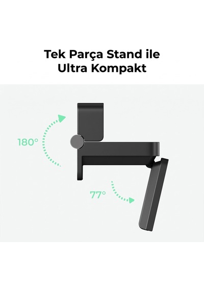 Obsbot Meet Flip Aı Destekli Katlanabilir 4k Ultra Hd Akıllı Webcam Kamera